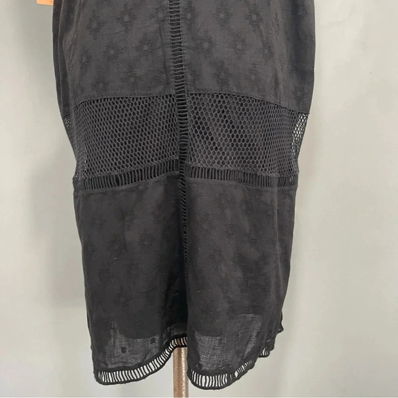 NWT Rip Curl Women's Black Karma Mesh Sleeveless Ladder Stitch Mini Dress Sz XL - Picture 7 of 12